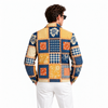 Art Patch Denim Printed Shacket