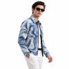 Waver Mix Denim Printed Shacket