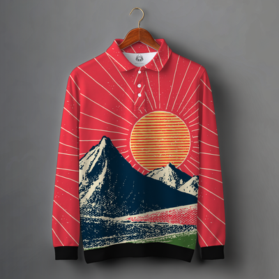 RUSTIC DOWNER POLO SWEATSHIRT
