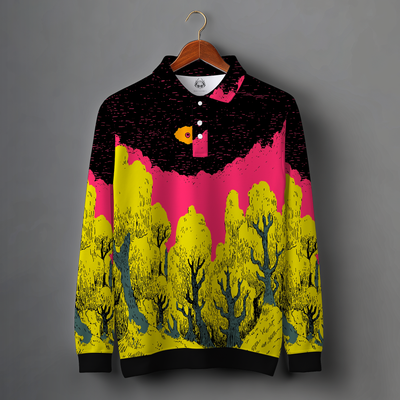 NIGHT EYE POLO SWEATSHIRT