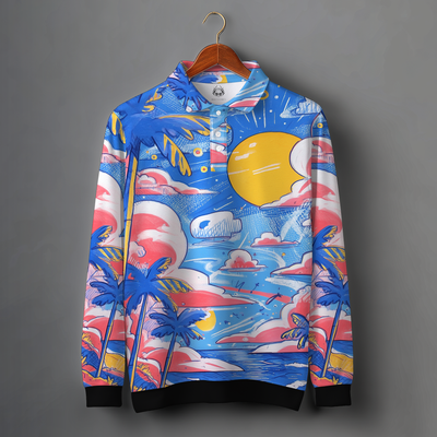 SUNDAY BLEACH POLO SWEATSHIRT