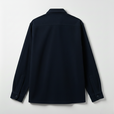 CORDUROY- NAVY BLUE FULL-SLEEVES SHIRT
