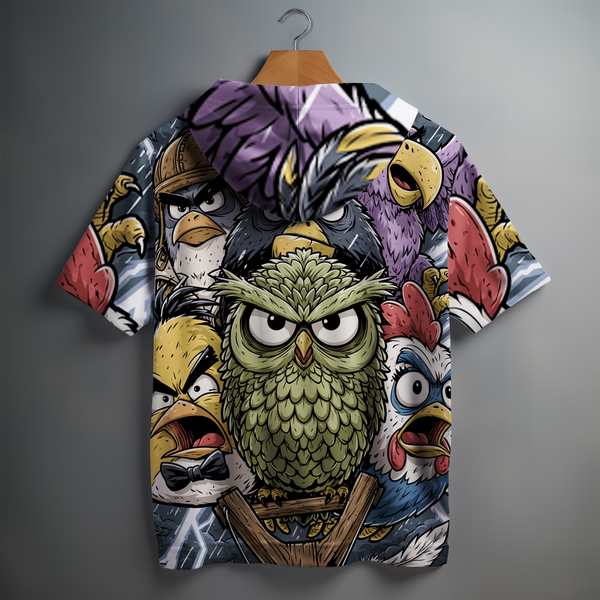 Angry Birds Oversized Half Hoodie