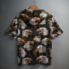 Eagle Head Oversized Half Hoodie