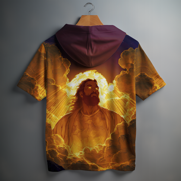 Faith In God Oversized Half Hoodie