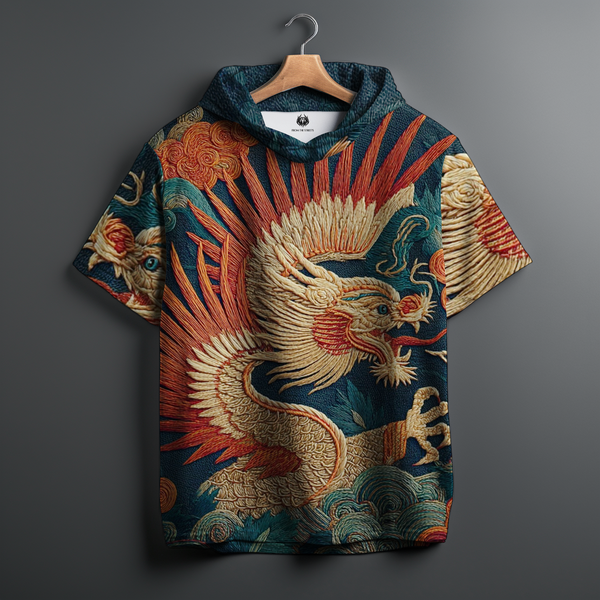 Printed- Dragon lord Oversized Summer Hoodie