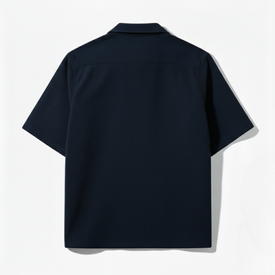 CORDUROY- NAVY BLUE CUBAN SHIRT