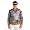 Divine Bliss Denim Printed Shacket