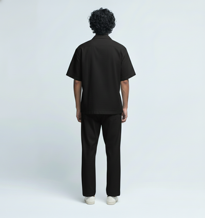 Linen- Black Co-ord Set