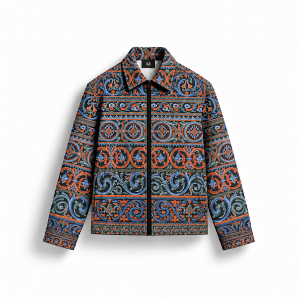 Pop Motif Denim Printed Jacket