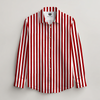 LINEN- RED STRIPPED FULL SLEEVES SHIRT