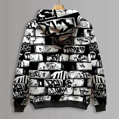 Art Attack Printed Hoodie