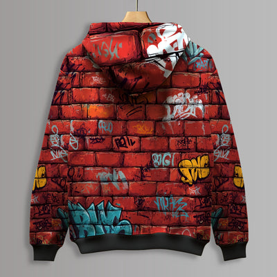 Hood Wall Printed Hoodie