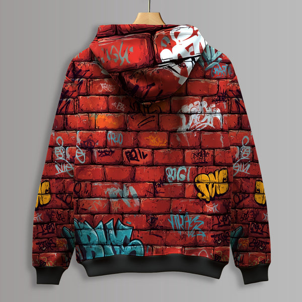 Hood Wall Printed Hoodie