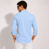 SATIN- SKY BLUE FULL SLEEVES SHIRT