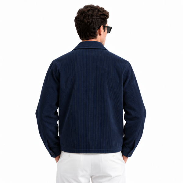Corduroy- Navy Blue Shacket