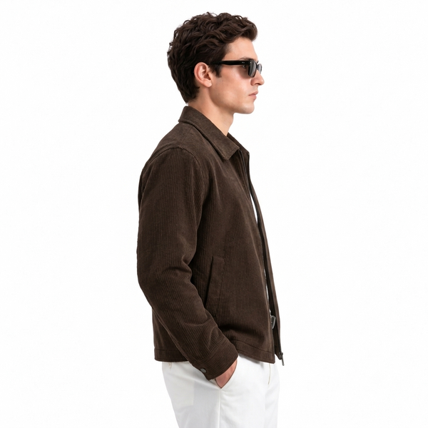 Corduroy- Coffee Brown Shacket