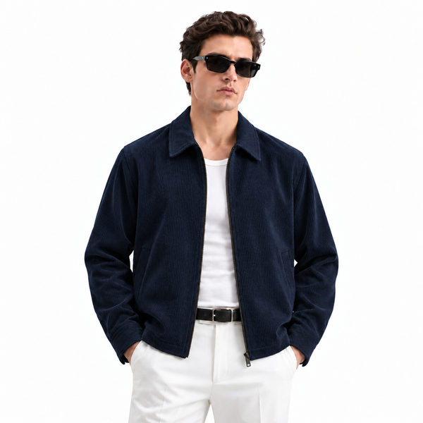 Corduroy- Navy Blue Shacket