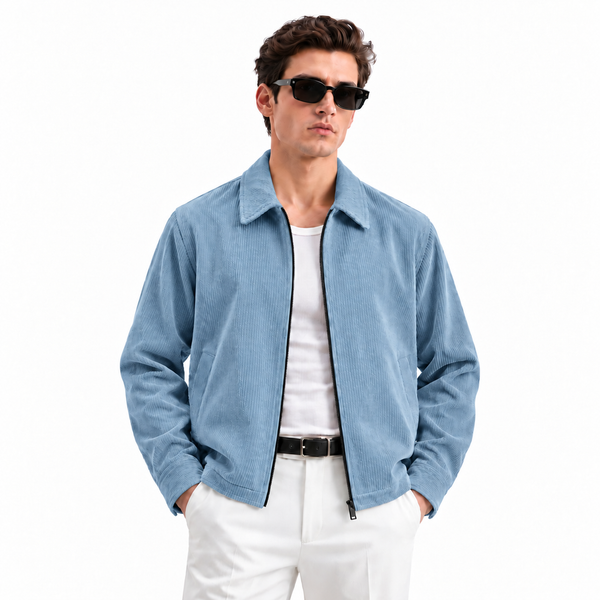 Corduroy- Sky Blue Shacket