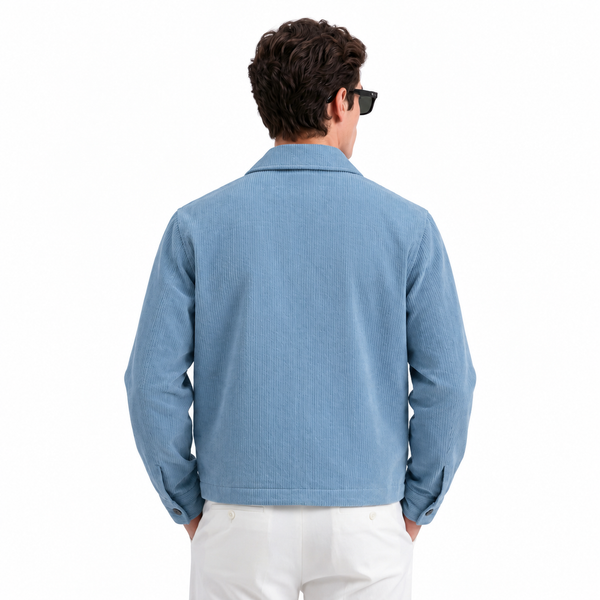 Corduroy- Sky Blue Shacket