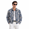 Paisley Denim Printed Shacket