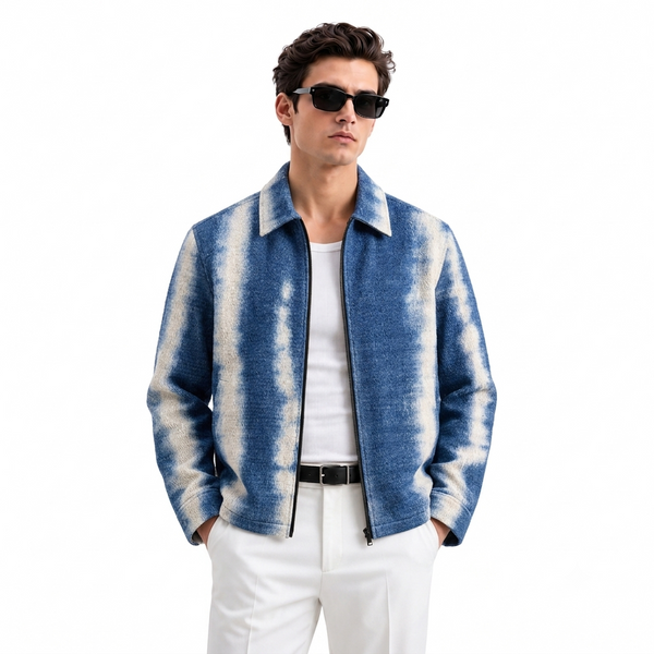 OG Fade Denim Printed Shacket