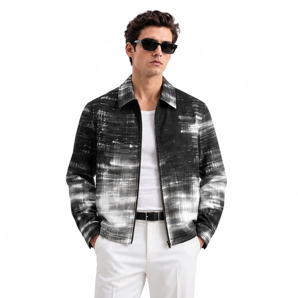 Night Rider Denim Printed Shacket